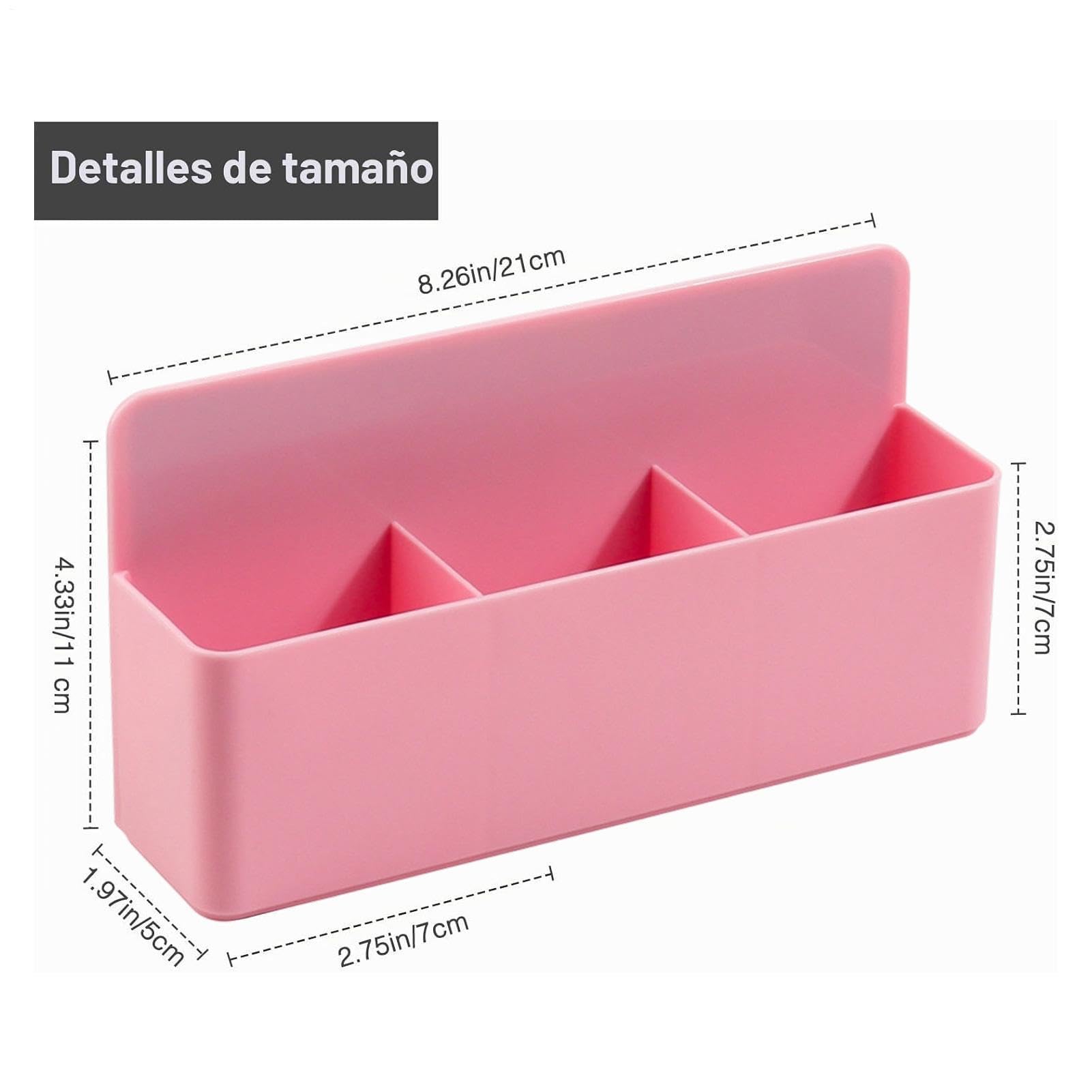 Soporte magnético para marcadores de pizarra blanca con 3 compartimentos