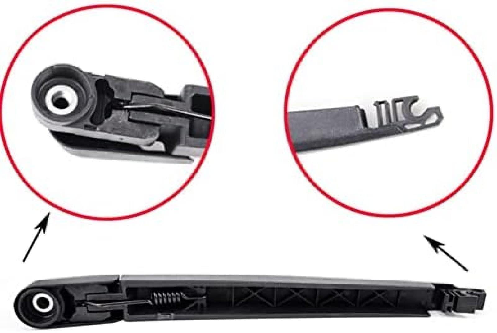 Spazzola tergicristallo posteriore 68256590AA per Jeep per Renegade 2015-2019 braccio tergicristallo di ricambio nero qualità OEM accessorio esterno 2 pezzi