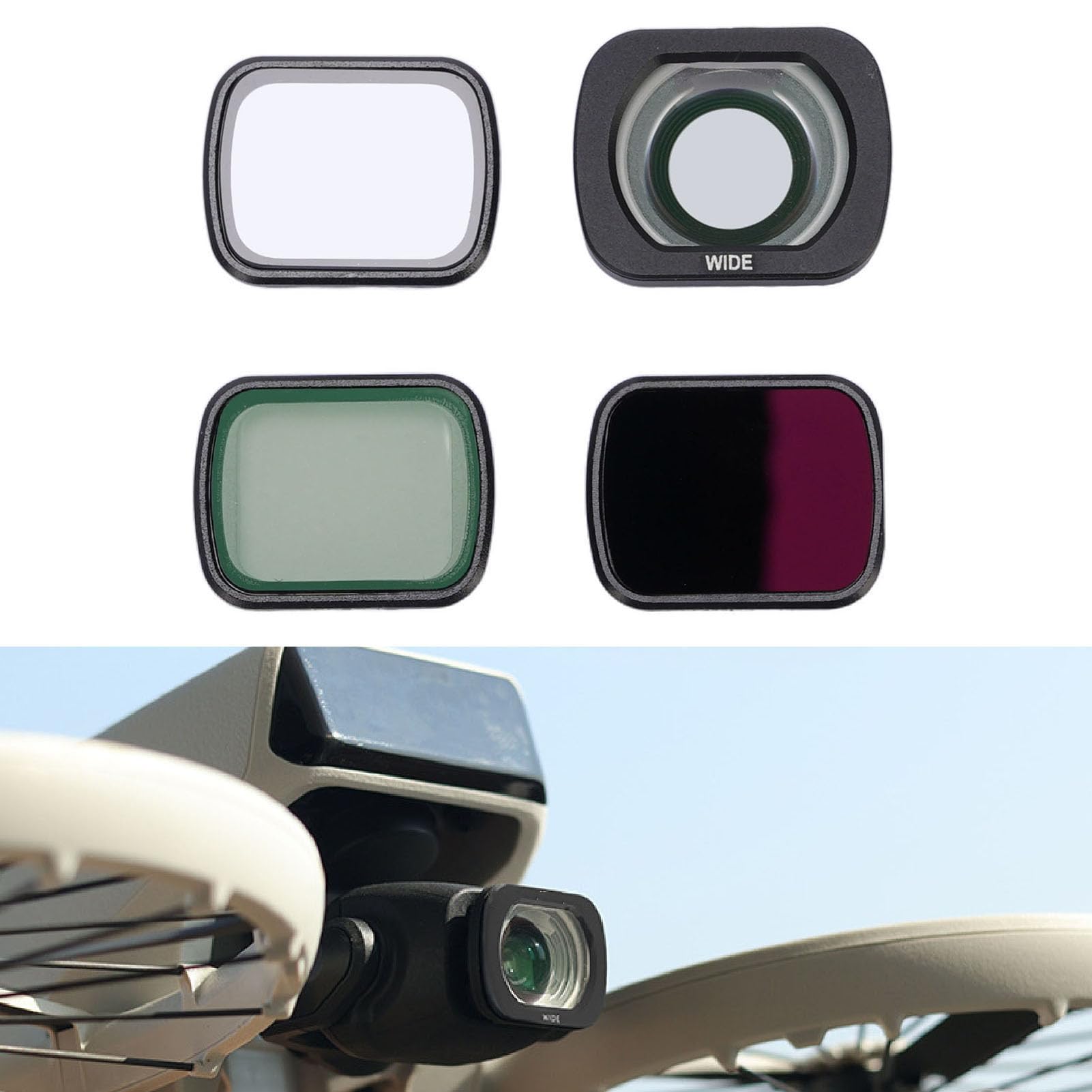 ND FILTR CPL Set in Lega di Alluminio in Lega HD Vetro Ottico HD ND128 NOTTE CLPL Ad Angolo Largo Filtri per Droni Impostati per Droni Flip