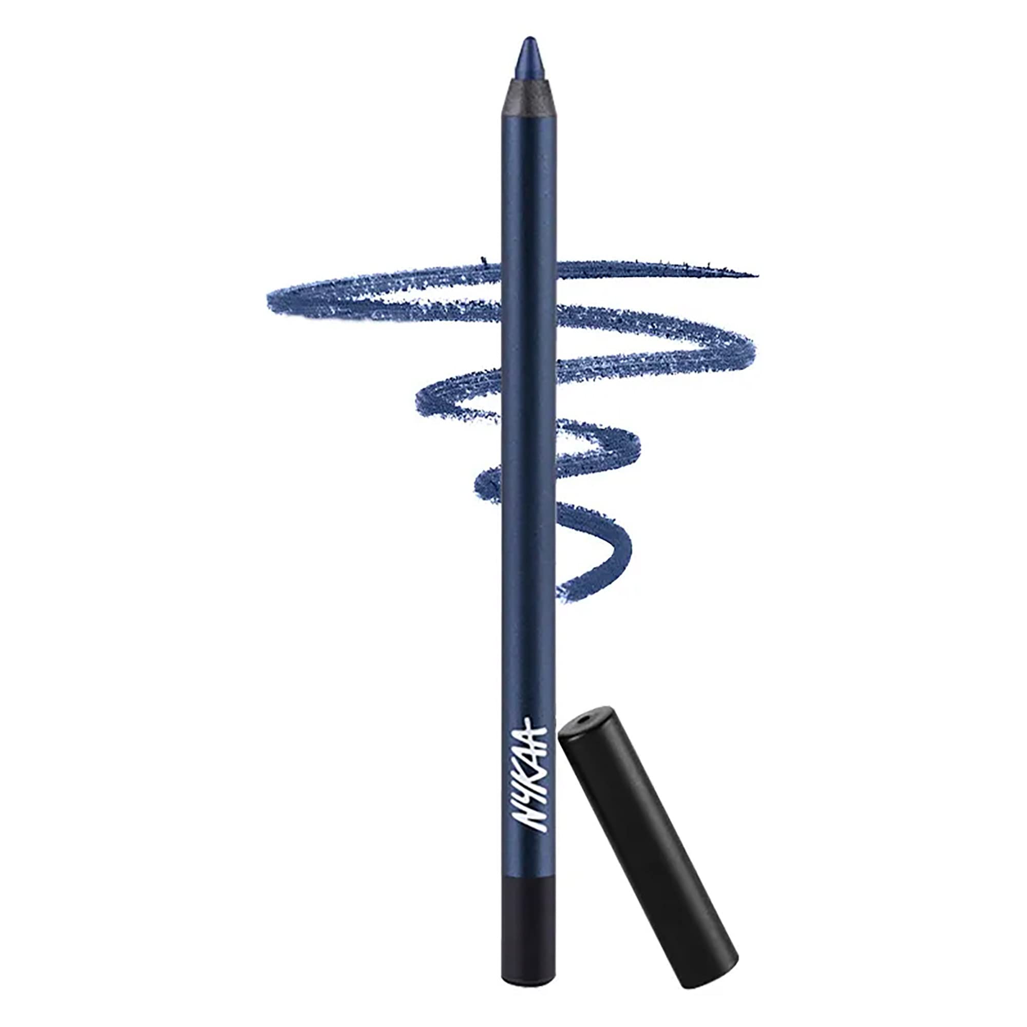 Glamoreyes Colour Eye Pencil Kajal - Blue - MidnightMage - 07 - smudge-proof, water-proof & fade-proof formula, keeps the intense color locked down for long hours(1.2gm)