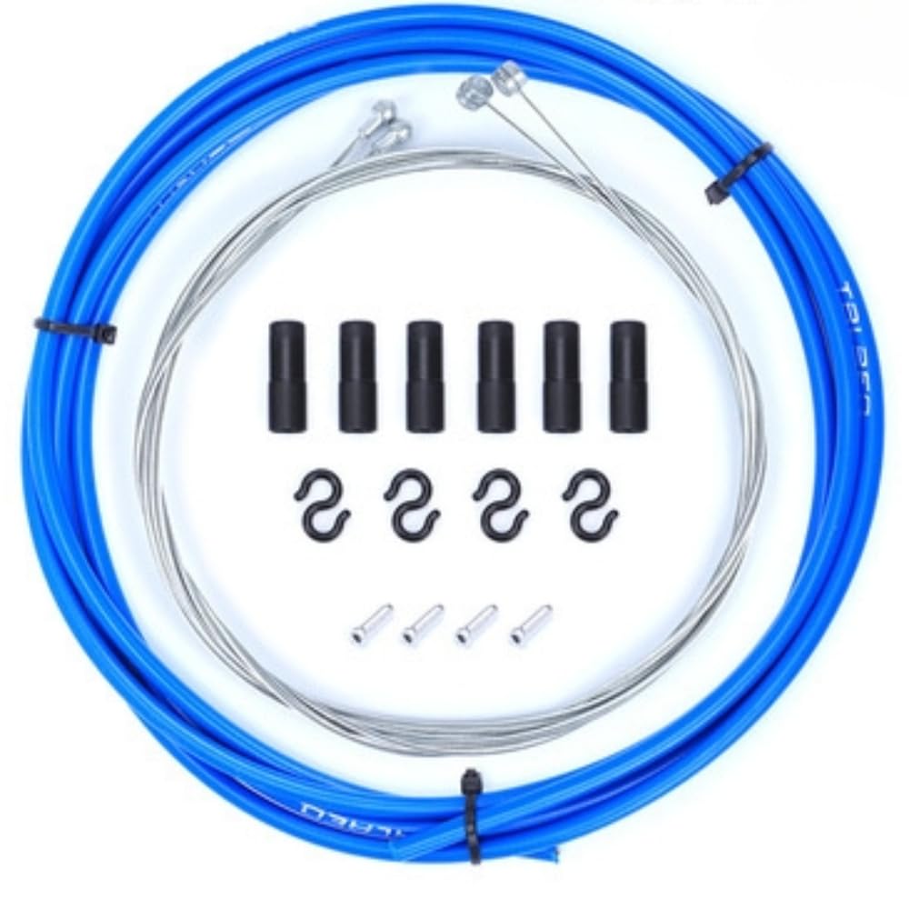 Brake Cable Bicycle Shifters Derailleur Brake Cables Shift Cable Tube 5mm Road MTB Bike Shifter Line Accessories(Blue)