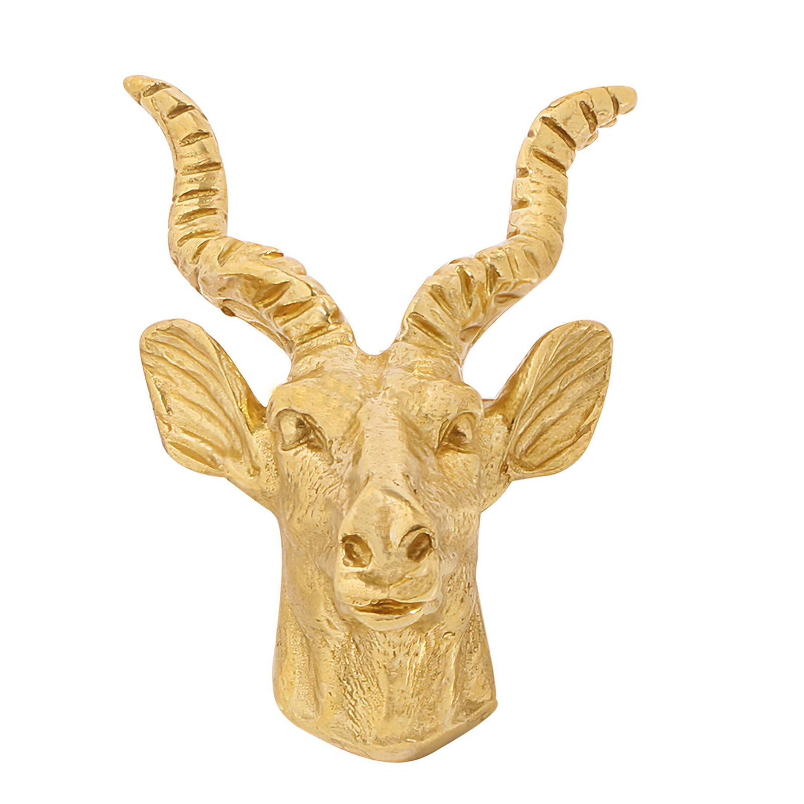 Kalttoy Primary Color Cabinet Pull Brass Dressers Knob Unique Goat Shape Drawer Door Pulls Handles Kitchen Bedroom Furniture Hardware Goat Shape Drawer Handles Dressers Replacement