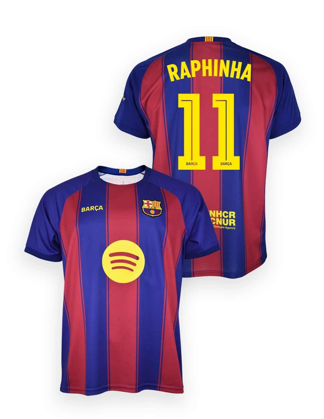 FC Barcelona Camiseta 1ª equipación Alexia Dorsal Nº 11- Réplica con Licencia Oficial- Unisex Adulto