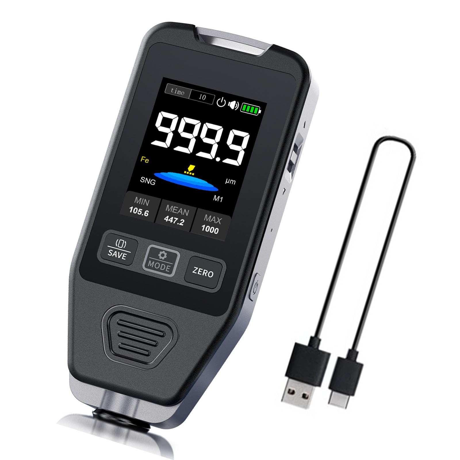 EINCORN High Precisions Automotive Paint Thickness Gauges Easy Carry Paint Thickness Tester for Accurate Coating Measurements