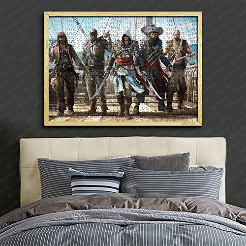 YITUOMO 1000 Stück Klassische Puzzles für Erwachsene Assassins Creed Assassins Creed HD Puzzlespiele für Kinder 38x26cm… – Bild 4