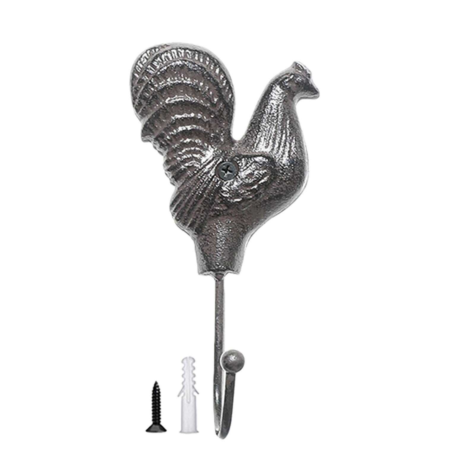 Zxfdsfdbnm Hen Iron Chicken Wall Hook For Keys Hats And Coat Chicken Shaped Hanger For Kitc Or Entryway Organization Vintage Inspired Hook