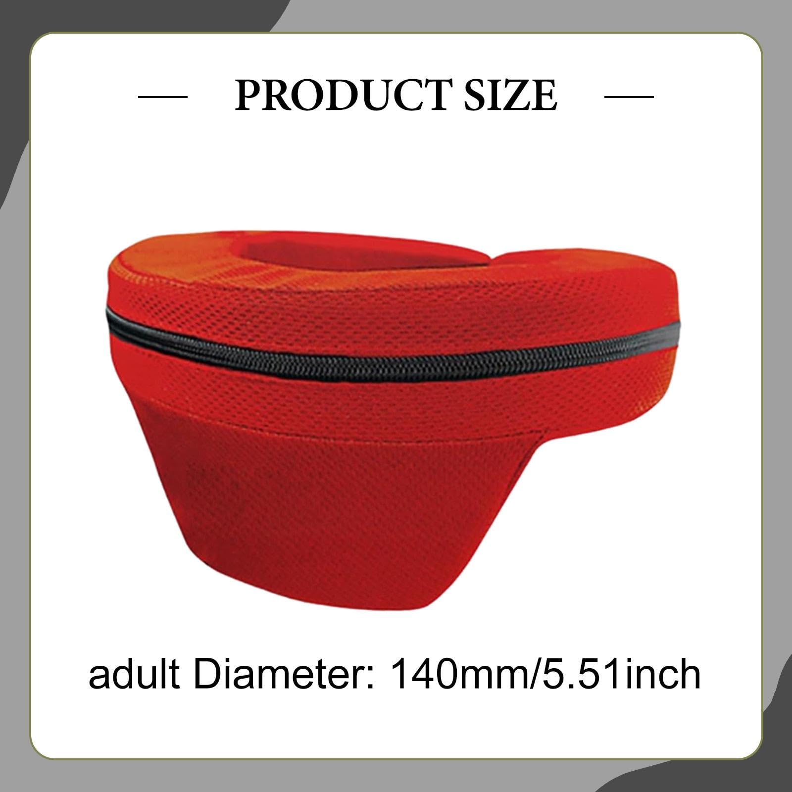 F Fityle Protezione per il collo del, protezione per il collo, accessori multiuso, assorbimento degli urti per giochi su circuito, esercizi e, Adulto Rosso