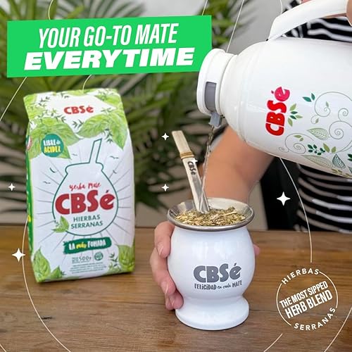 Miniatura 6 de CBSé Yerba Mate Hierbas Serranas – 500 g (1.1 lb) Loose Leaf Yerba Mate Tea with Mountain Herbs, Naturally Caffeinated, Gluten-Free.