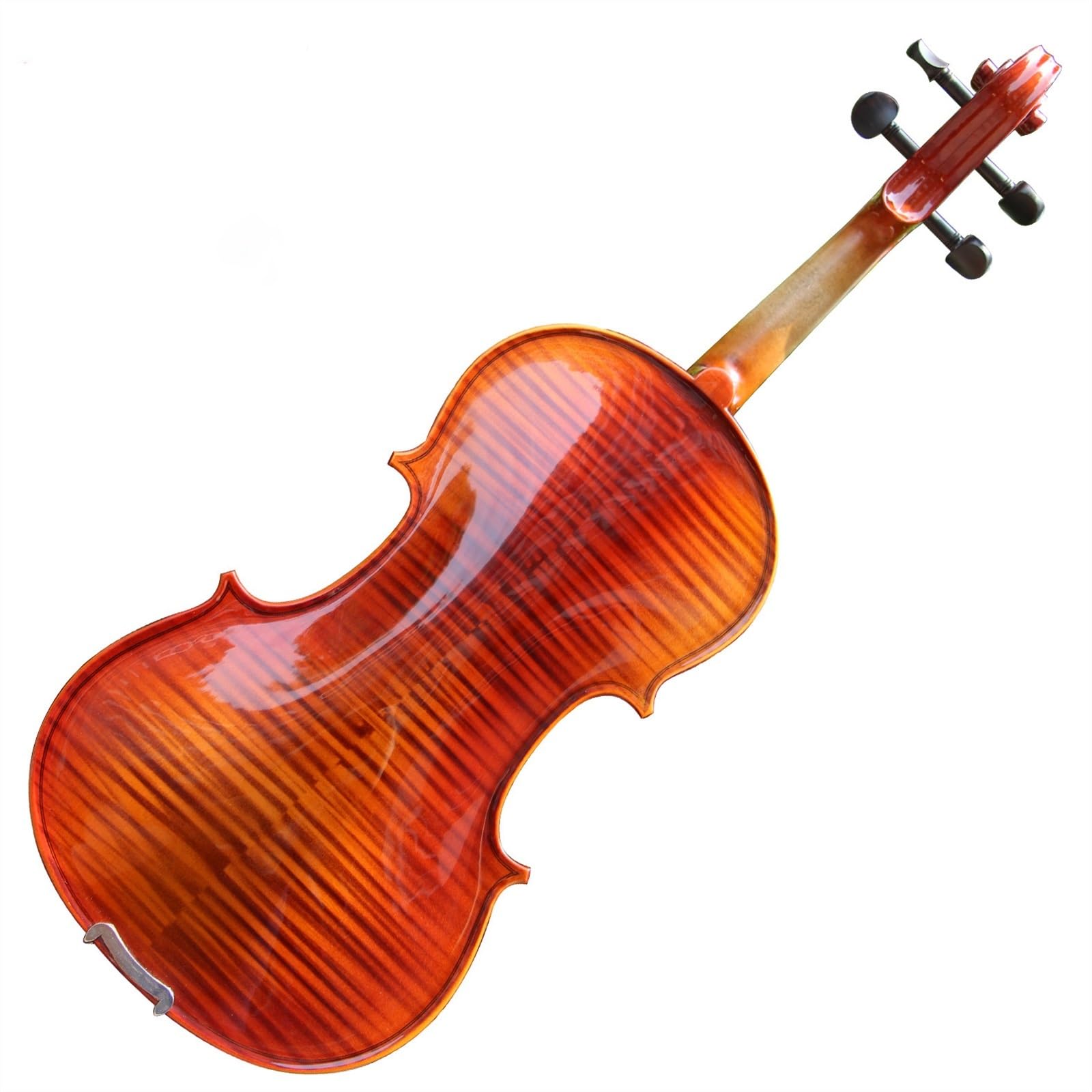 Geige Handgefertigte Gemusterte Violine Holzmaterial Ebenholz Zubehör(1/4)