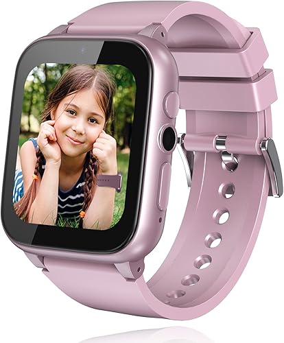 Reloj inteligente para niños, reloj inteligente para niñas y niños con 26 juegos, grabadora de video y reproductor, calendario podómetro, linterna