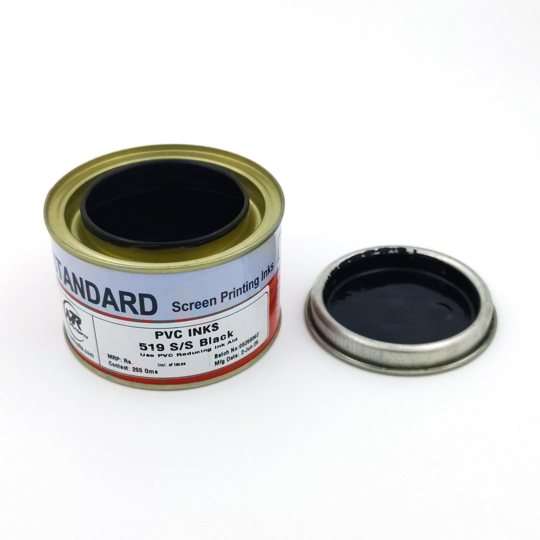PVC Black Screen Printing Ink 200g Smooth Flow, Fast Drying | Compatible with PVC Ink Reducer (200G, Black)-picture-23