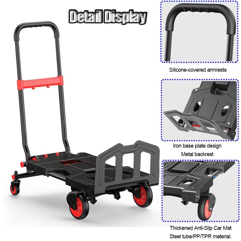 Carretilla Plegable Multifuncional Resistente Portátil miniatura 3