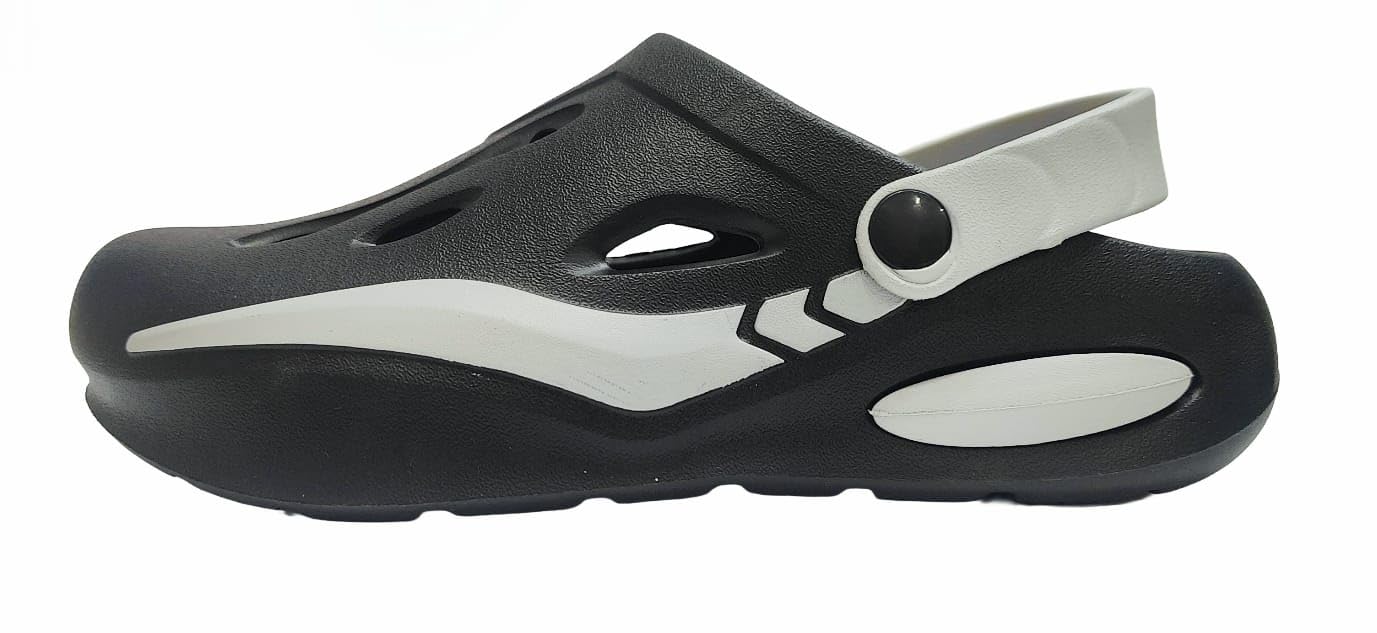 KIMSU Extra Soft Men's Classic Casual Clogs or Sandal with Adjustable Back Strap | Lightweight & Comfortable | Waterproof & Everyday use for Men & Boys (WHITE/LIGHT GREY, UK Footwear Size System, Adult, Men, Numeric, Medium, 8)-image-49