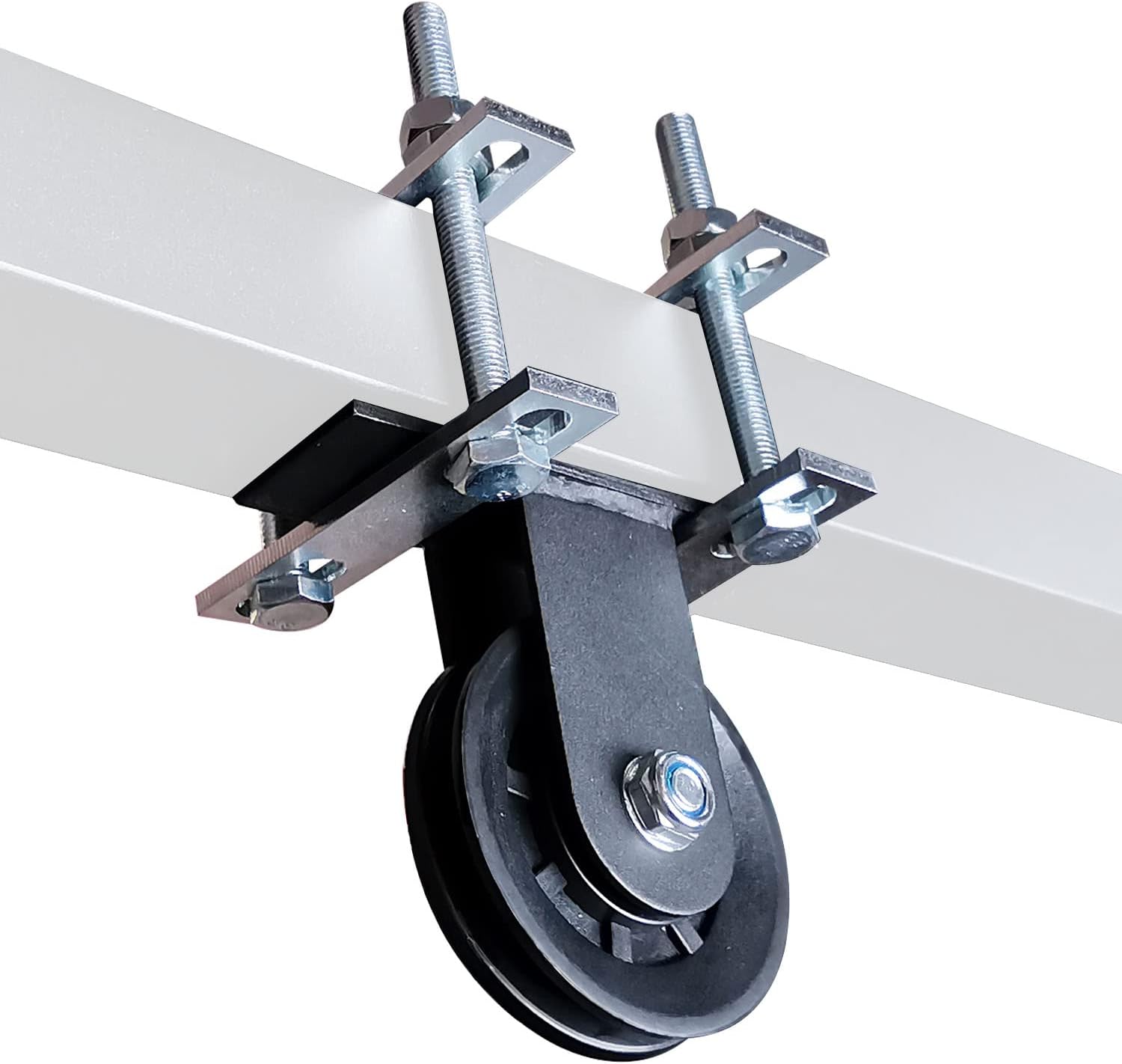 Power Rack Pull LAT Pull Down Machine Dual Pulley System for Cable and Weights for Home Gym, Strength Training, Power Racks