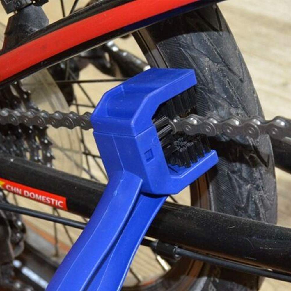 Cepillo Limpieza Cadena Moto y Bicicleta (Pack 100 Uds.) Herramienta para Limpieza de Engranajes y Cadenas Color Azul.
