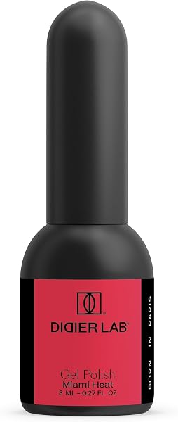 DIDIER LAB Premium Gel Nail Polish Studios Miami Heat β TPO-Free UV LED Colour β Long-Lasting High Gloss Finish β Rich Pigmentation with Easy Application β Chip Resistant Soak-Off β 8ml - 1