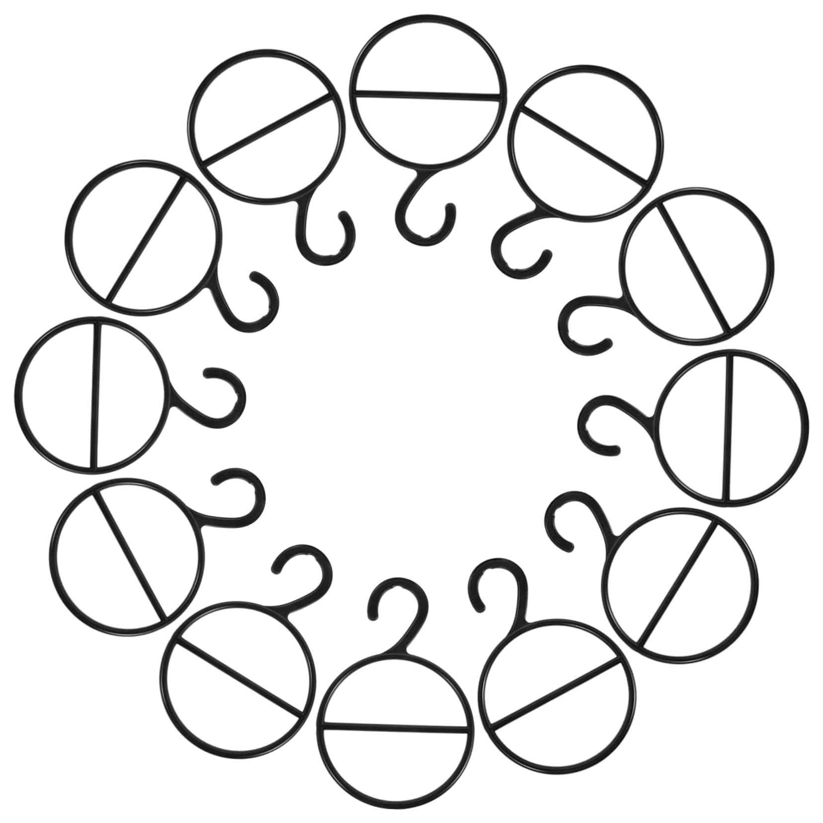 Cabilock 12pcs Multifunctional Scarf and Belt Organizer Hanger for Closet Storage for Scarves Ties and Belts Practical to Keep Wardrobe Neat and Tidy