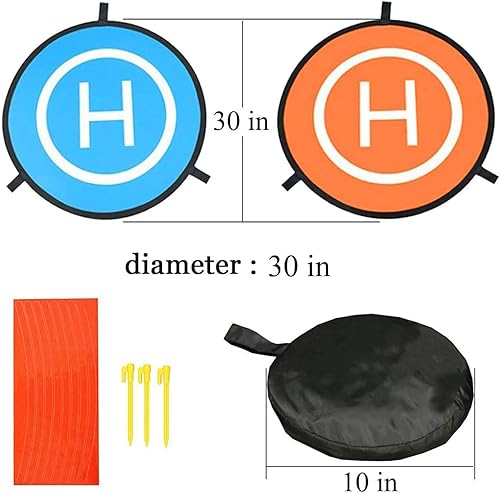 Miniatura 3 de Almohadilla de aterrizaje para dron, 30 pulgadas, impermeable, portátil, plegable, helicóptero, landig, para DJI Mavic Pro Phantom 234 Pro,