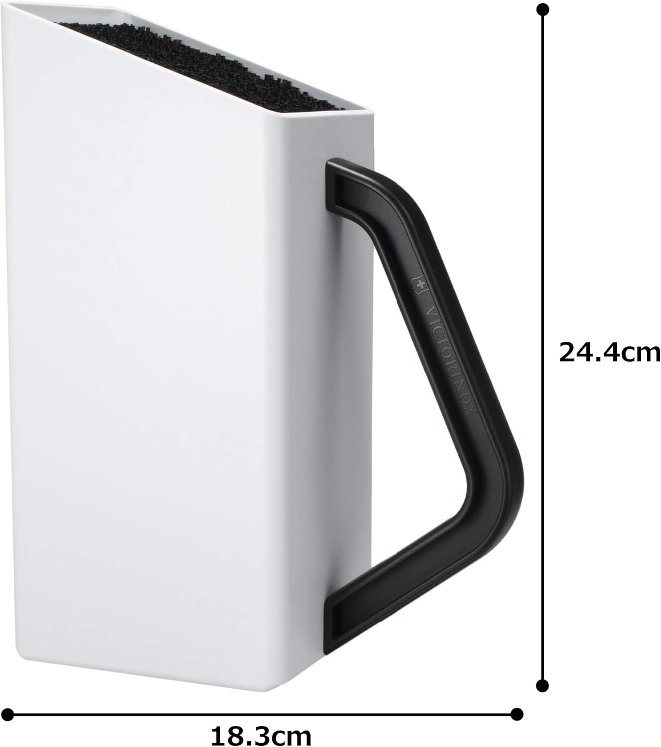 Victorinox Cutlery Block Swiss Classic Large Empty, Plastic, White, 30 x 5 x 5 cm