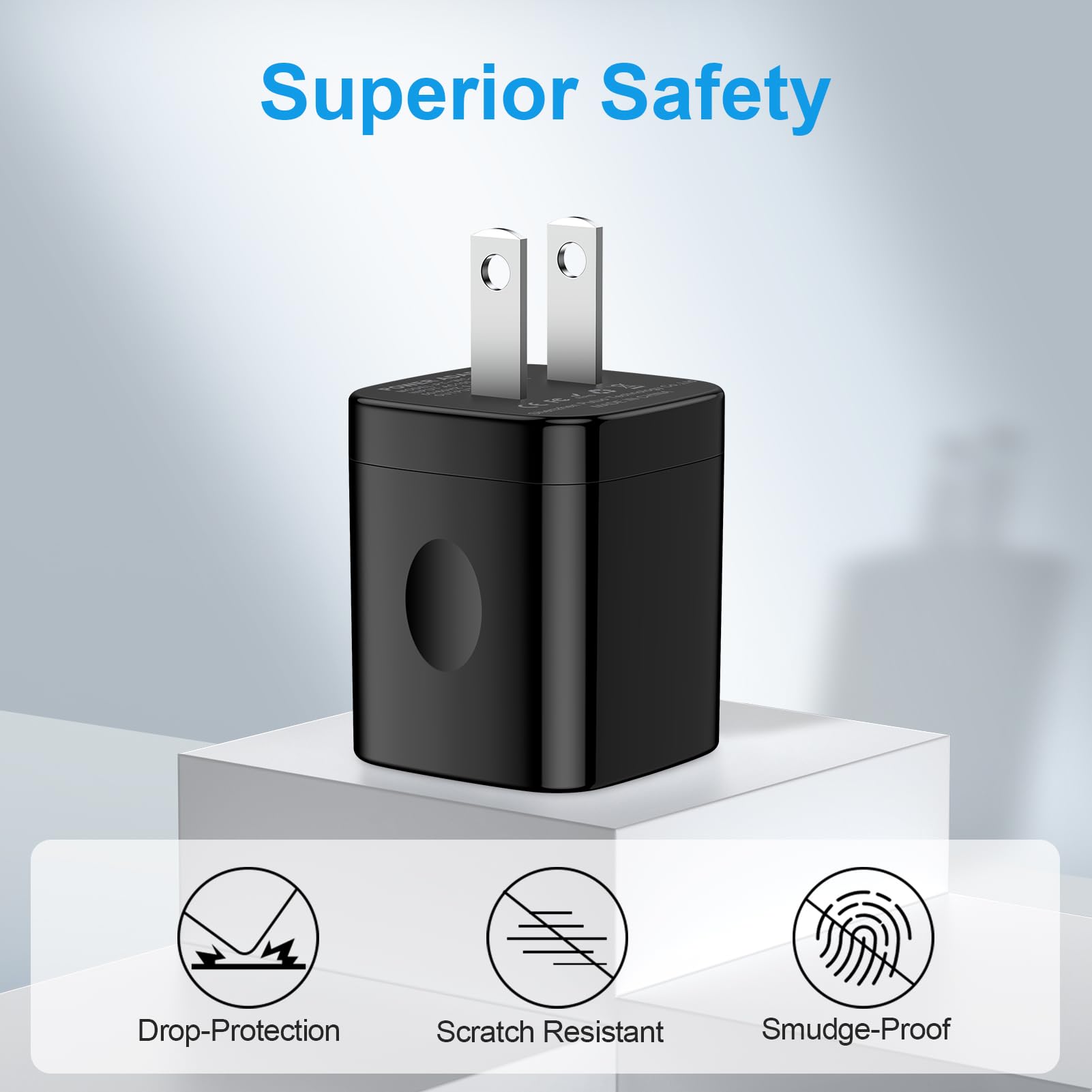 USB Charger Block-Black