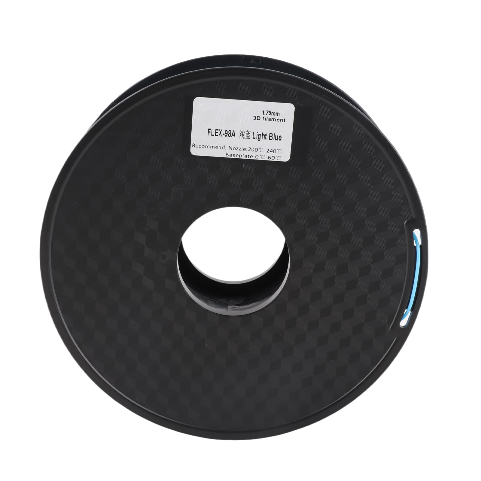 Ejoyous 1 Kg szpulę 1,75 Mm Elastyczne Filamenty TPU, Filament Drukarki 3D, materiał Drukarski 3D TPU z próżnioną Uszczelnieniem, do Drukarek Rysujących Długopisy (jasny niebieski)