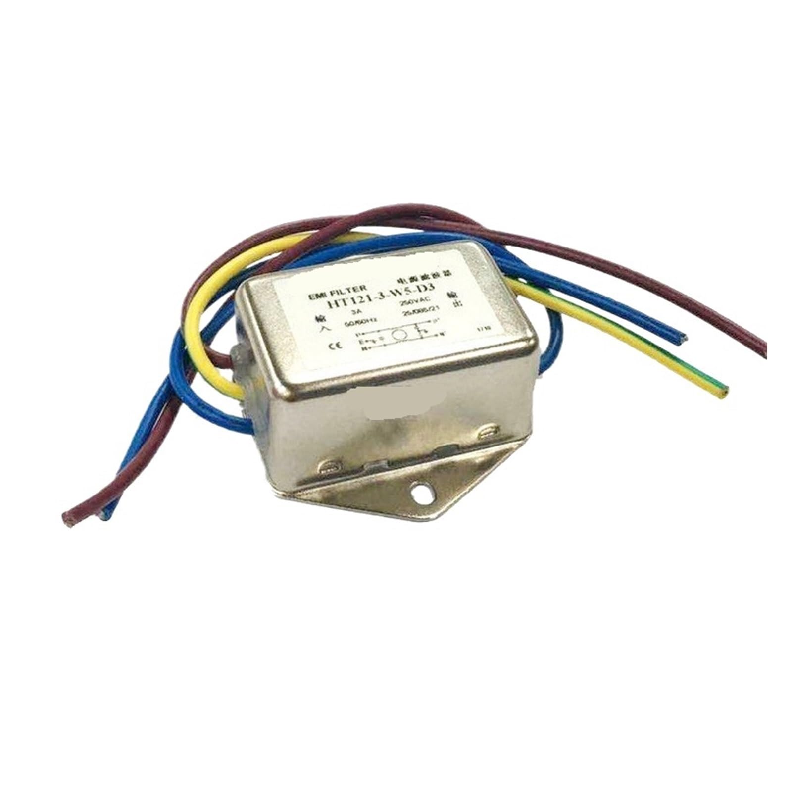 Single-Phase Power Filter HT120-10-L8-D1 HT121-6-W5-D3 3A Anti-Interference(HT121-3-W5-D3)