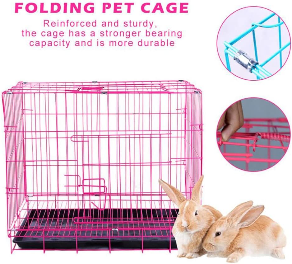 Portable Pet Cage with Metal Frame Dog Crate for Medium Dogs Soft Crate Folding Cage