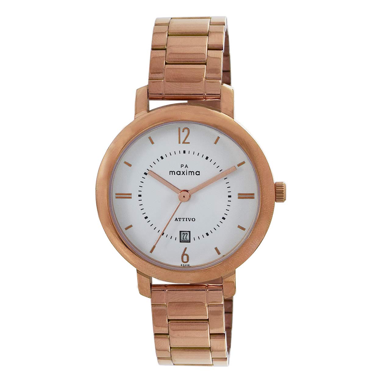 Maxima Stainless Steel Analog White Dial Women Watch-63409Cmlr, Rose Gold Band (B08XRTLVLV) Amazon Price History, Amazon Price Tracker