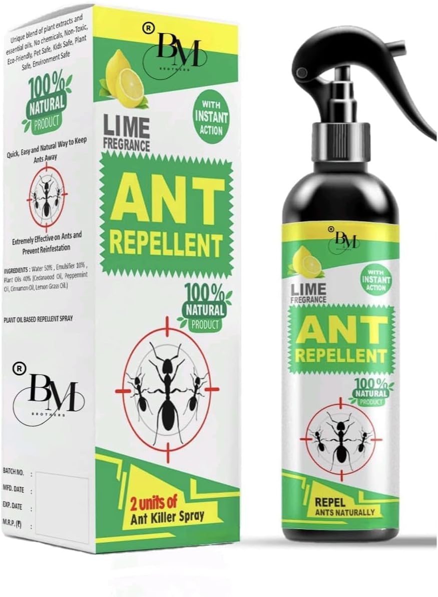 Natural Ant Repellent Spray 200ml – Herbal Plant-Based Ant Killer & Ant Control Spray | Chemical-Free, Non-Toxic & Eco-Friendly | Safe for Kids & Pets | Indoor & Outdoor Home Pest Control (3)