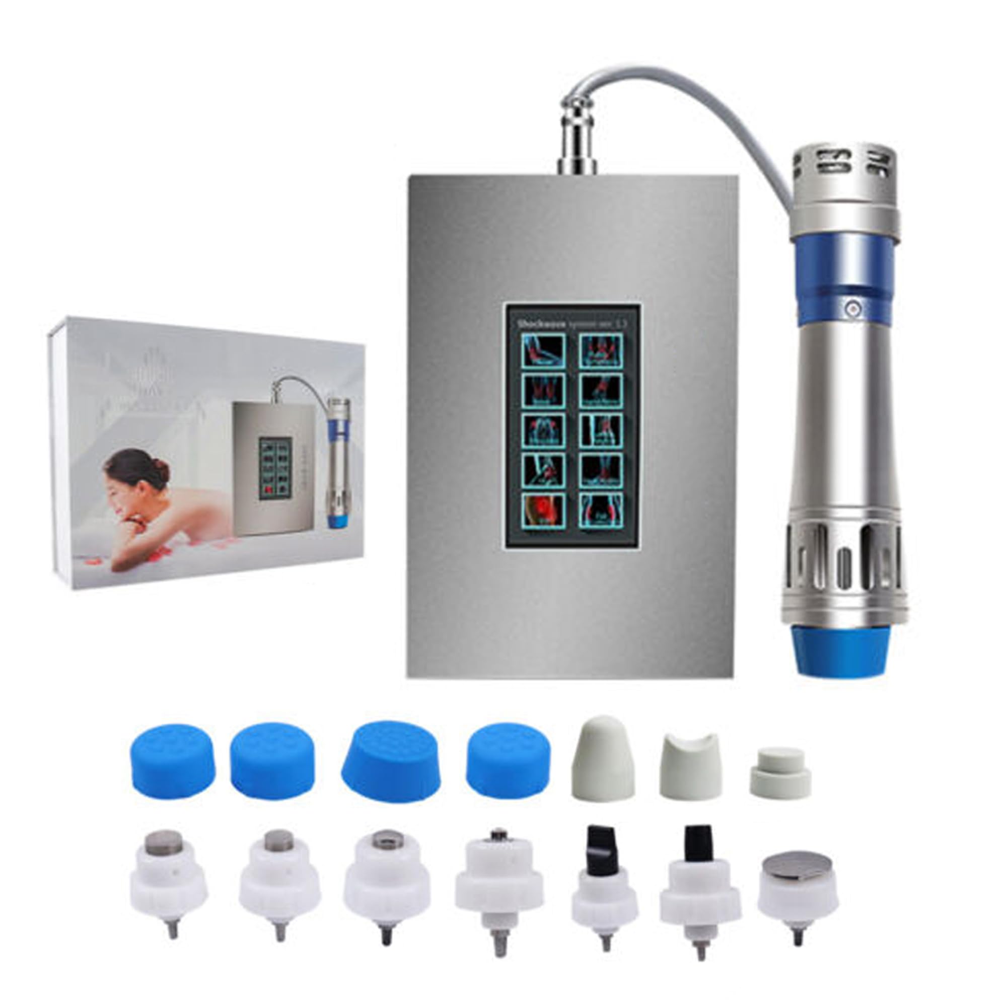 Photo 1 of Focused Shockwave Therapy Machine Extracorporeal Shockwave Therapy Machine for Body Masager Pain Relief Exercise Skeletal Injuries Plantar Fasciitis Shock Wave Therapy Device Home Use
