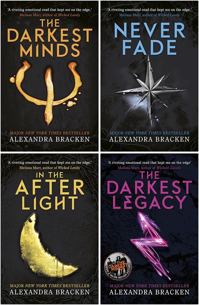 The Darkest Minds Series by Alexandra Bracken 4 Books Collection Set Exclusive Slipcase Edition (The Darkest Minds, Never Fade, In The Afterlight & The Darkest Legacy)