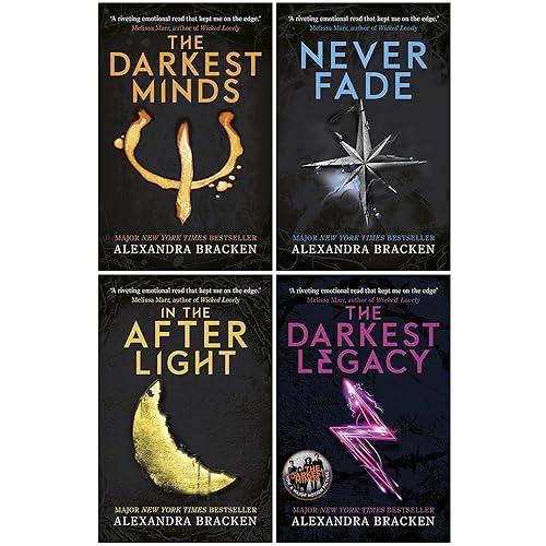 Série The Darkest Minds d'Alexandra Bracken, ensemble de 4 livres (The Darkest Minds, Never Fade, In The Afterlight et The Darkest Legacy)
