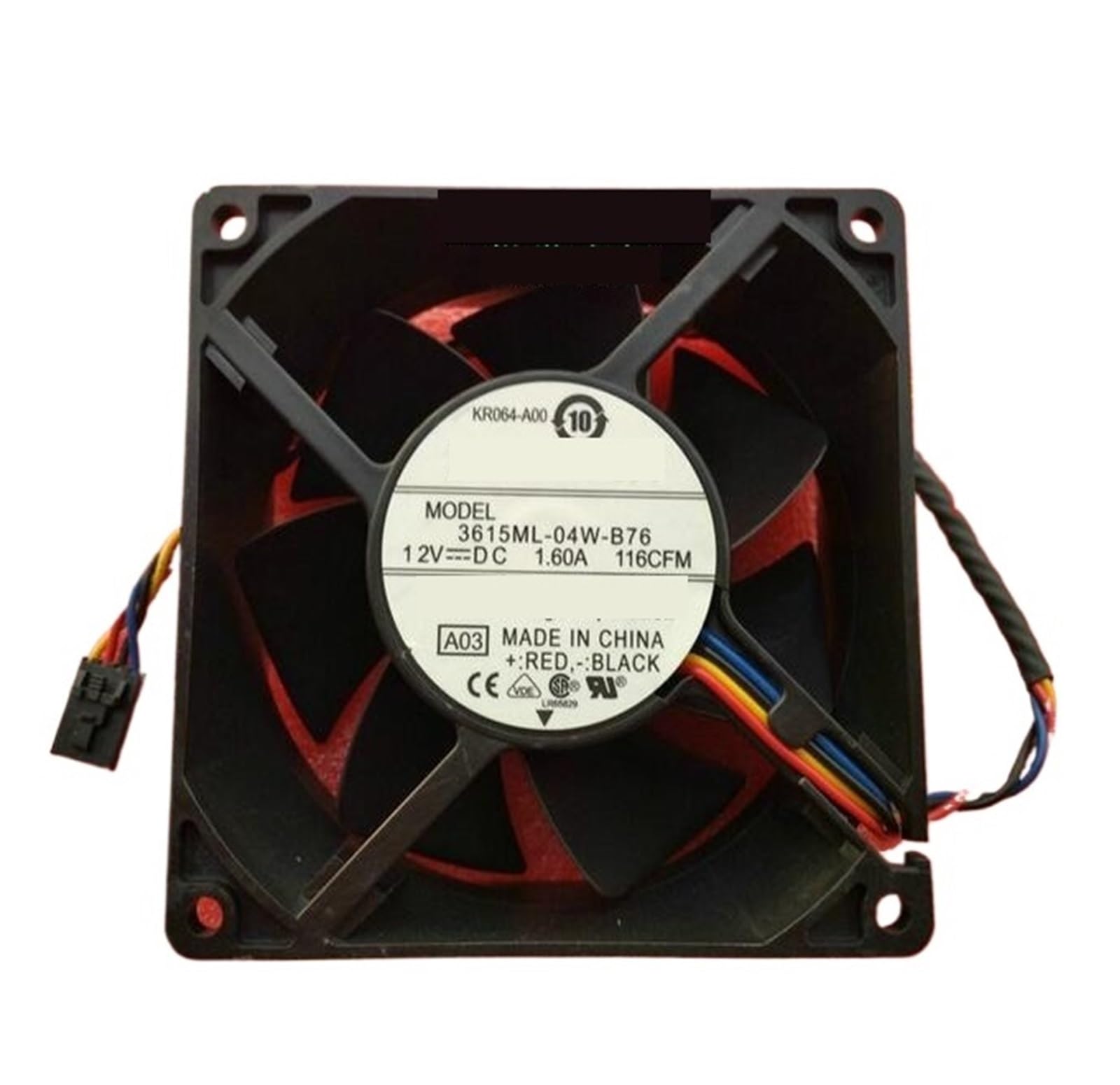 PEQYUACTE DC12V 1.60A 92 * 92 * 38MM 3615ML-04W-B76 4 Wire Cooling Fan