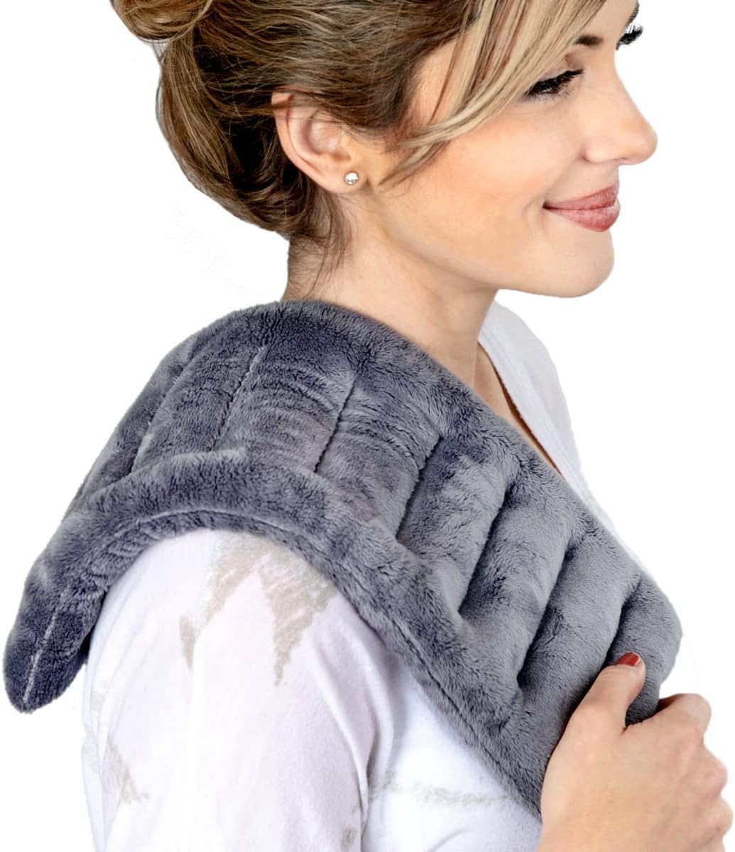 Paquete de calor para microondas para aliviar el dolor, almohadilla térmica de bolsa de trigo pequeña, compresa caliente reutilizable para calambres, alivio del estrés y relajación muscular, comodidad