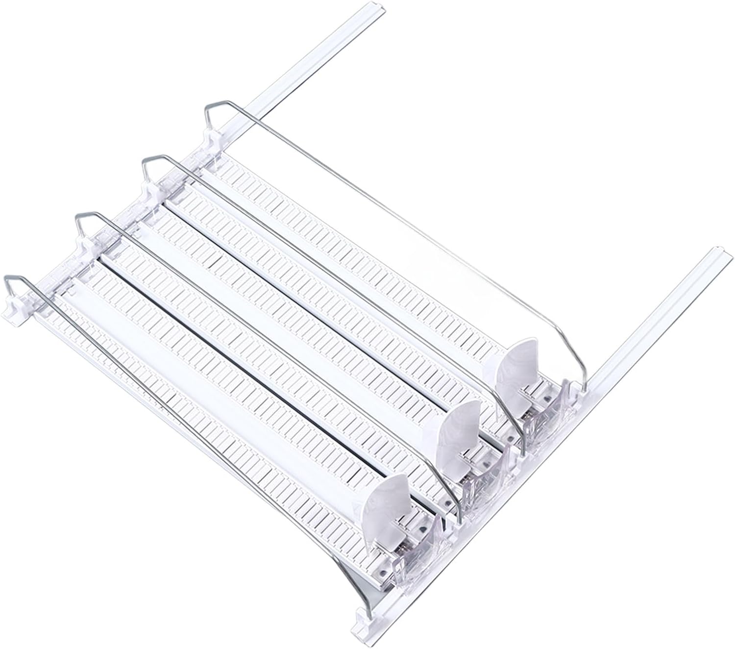 Tyenaza 38cm Fridge Drink Dispenser, Adjustable Refrigerator Self Pushing Soda Can Dispenser for Beer Pop Can (3Pcs)