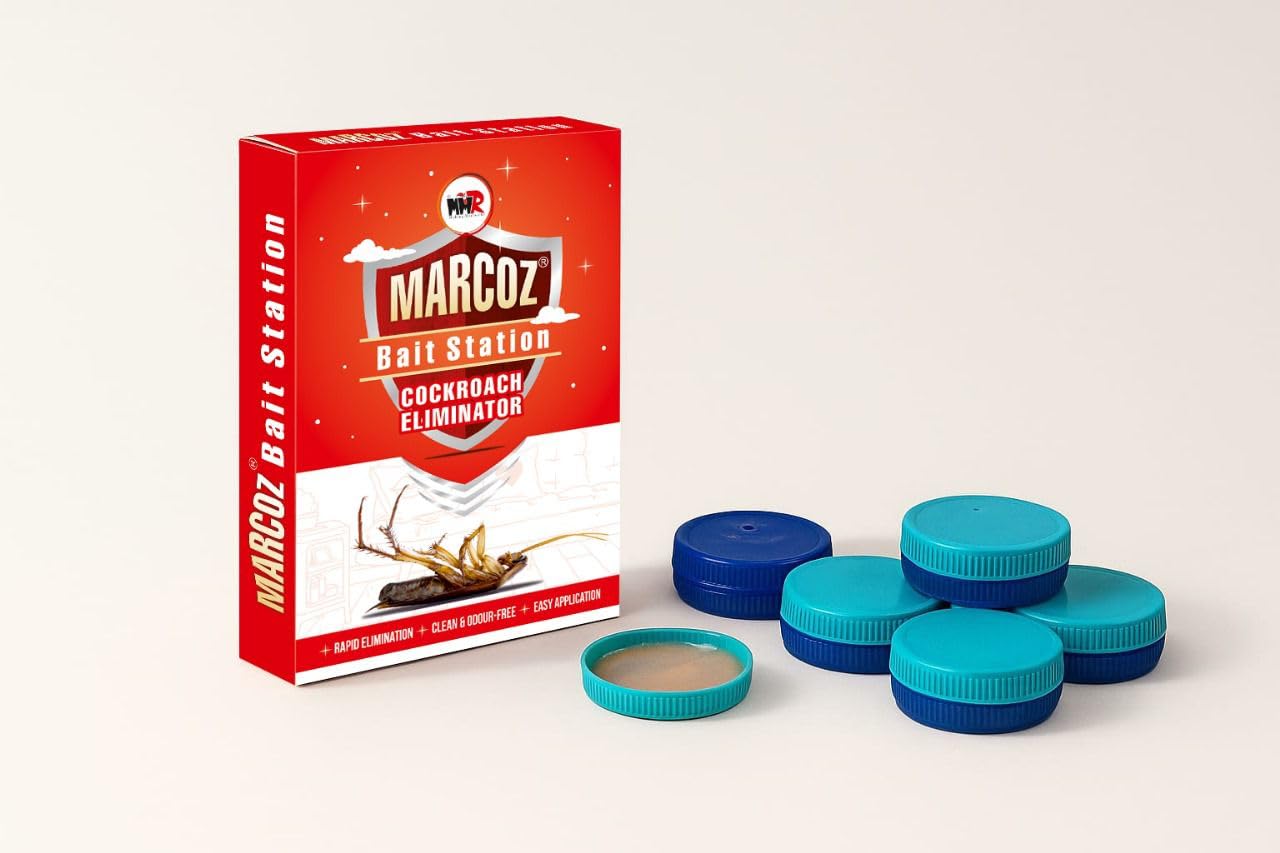 MMR Making Marvelous Marcoz Bait Station Cockroach Eliminator Gel, 6 Pieces, Rapid Elimination Pack of (1)-image-24