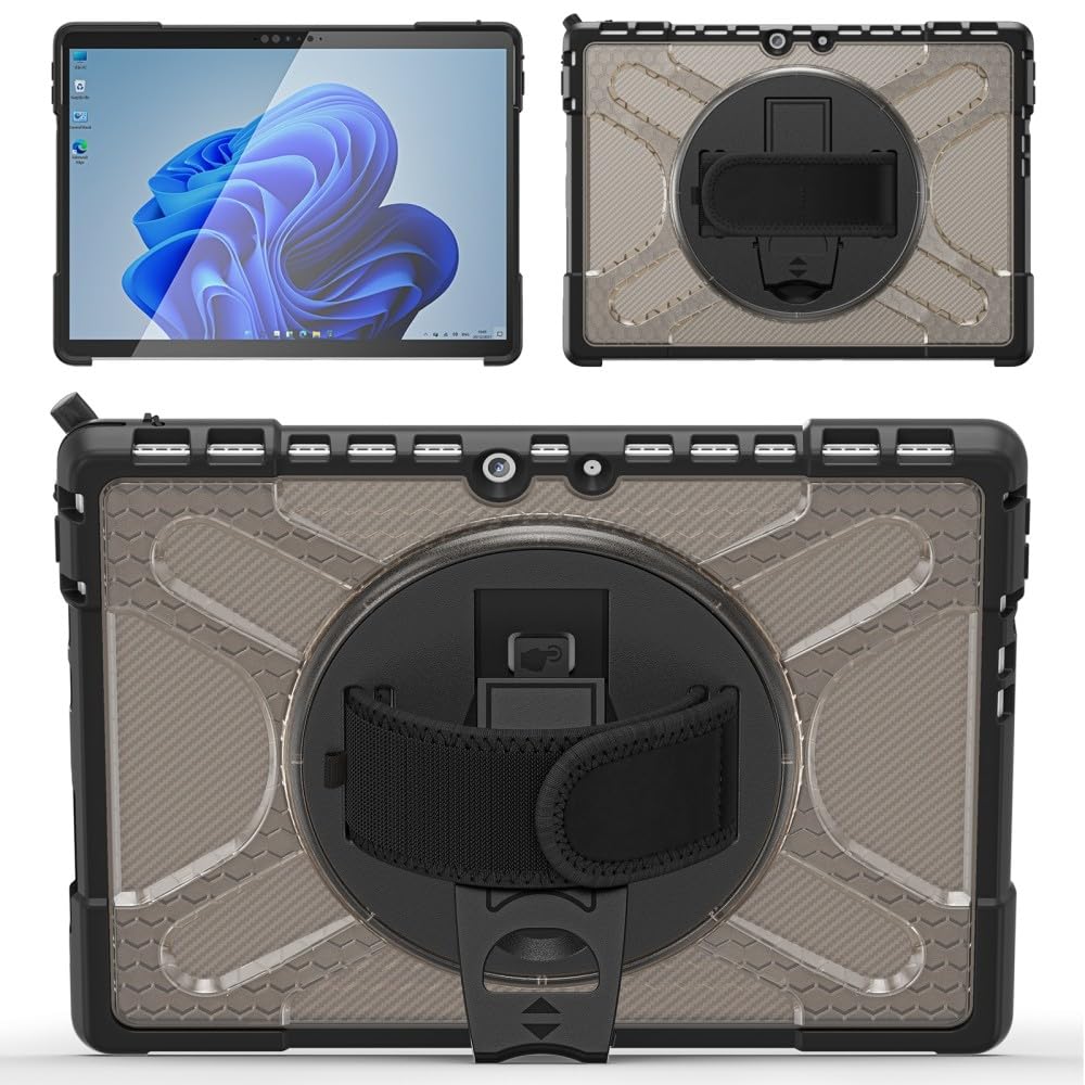 Coque Microsoft Surface Pro 9 2022 silicone marron foncé housse rigide