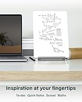 Vista 2 de Yagee Desktop Whiteboard with Storage, Dry Erase Board with Phone & Tablet Stand, to-do List Memo, Double-Sided Writing Board for Office and School