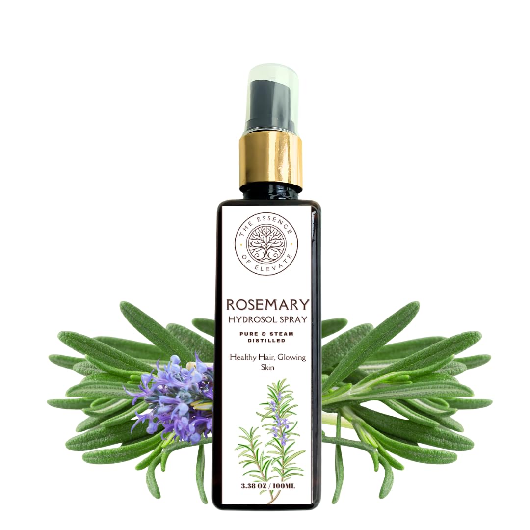 The Essence of Elevate Rosemary Hydrosol – 100% Pure & Natural Face & Hair Mist for Hydration, Refreshment, and Scalp Care – 100ml-image-20