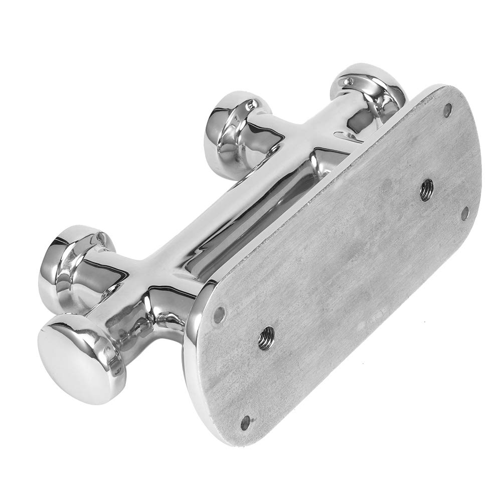 Keenso Bitta D'Ormeggio per Barche a Doppia Croce Marina, Bitta per Ormeggio per Barche in Acciaio Inossidabile 316 Resistente con Superficie Elevata Lucida, per Hardware per Pontile