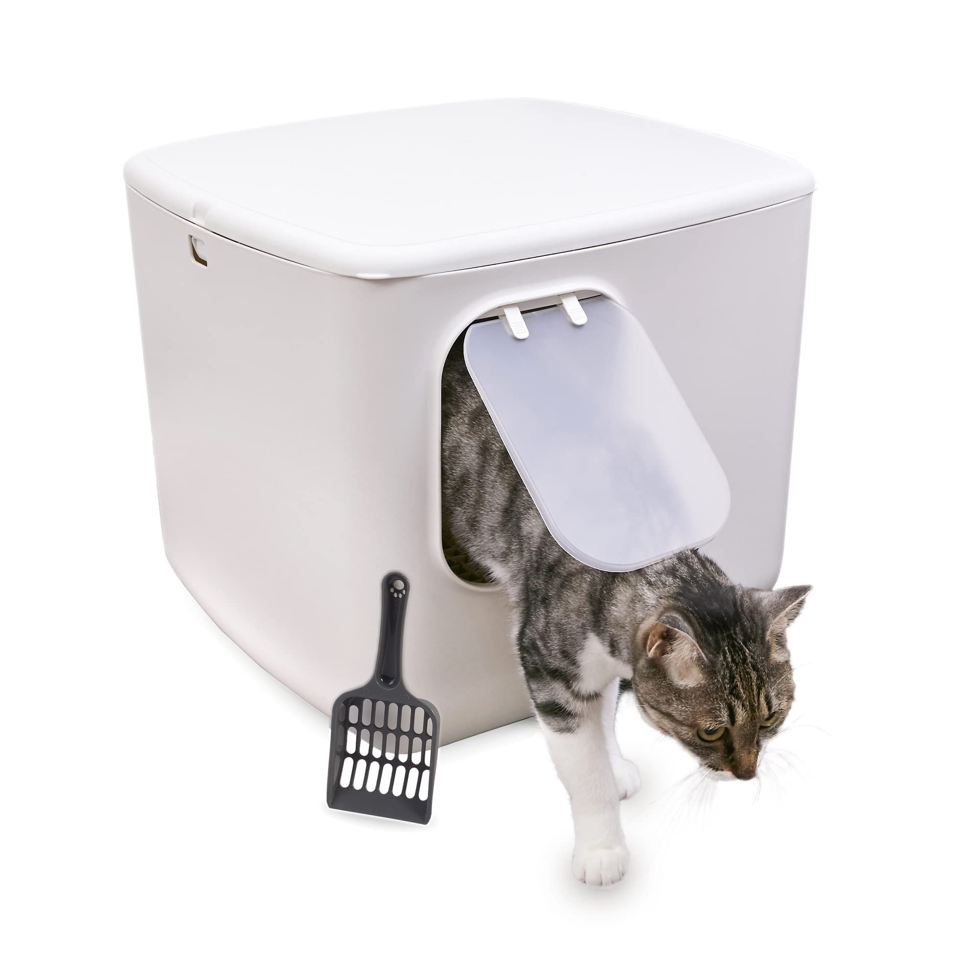 Iris Ohyama, Cat litter box, Closed cat toilet house, clumping cat