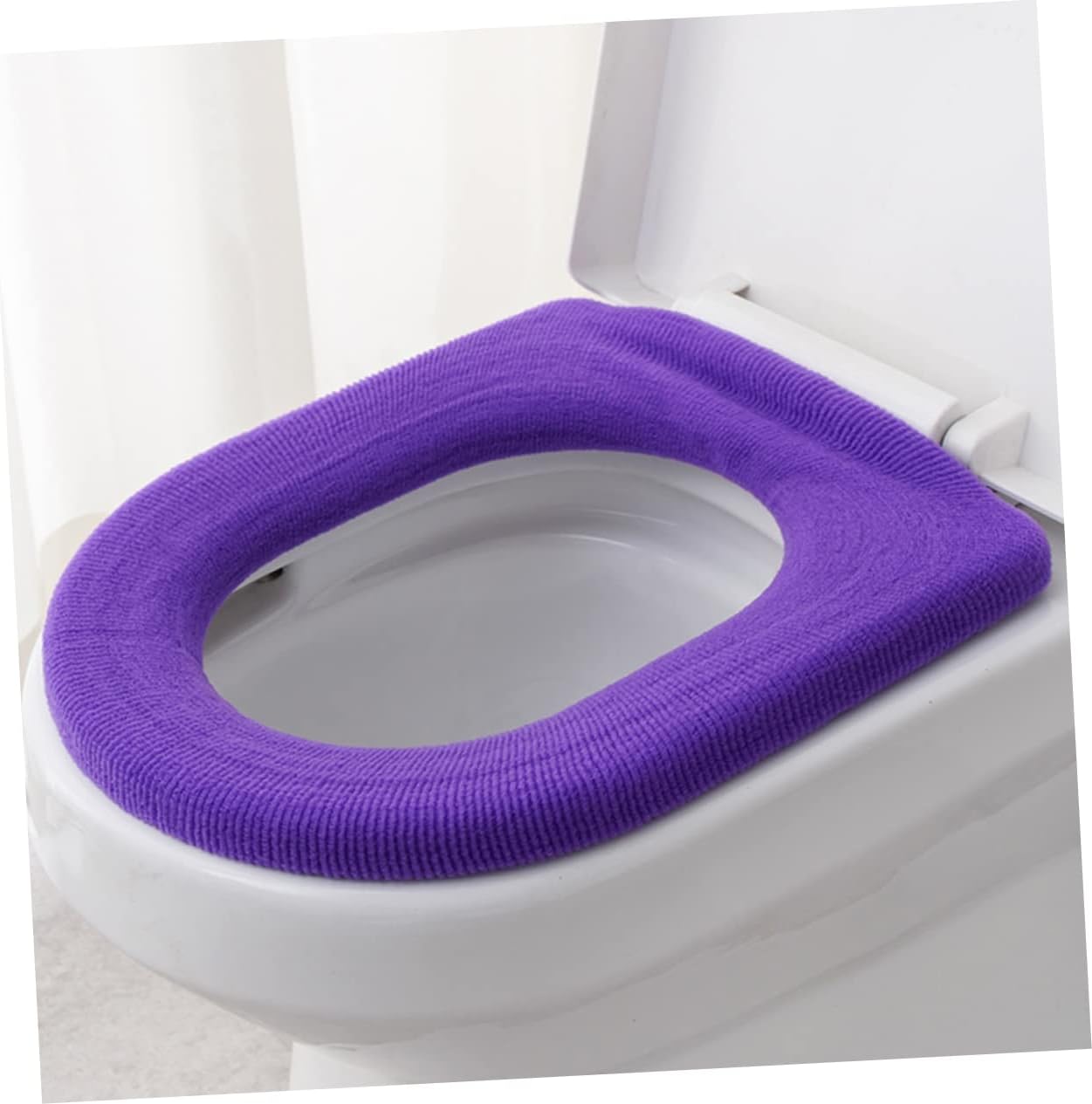 NUOBESTY 2sets 5pcs Colorful Toilet Seat Covers Soft and Durable Toilet Mat Pads for Home Bathroom Comfortable and Stylish Design Random Colors for All Ages Random Color 5pcs*2