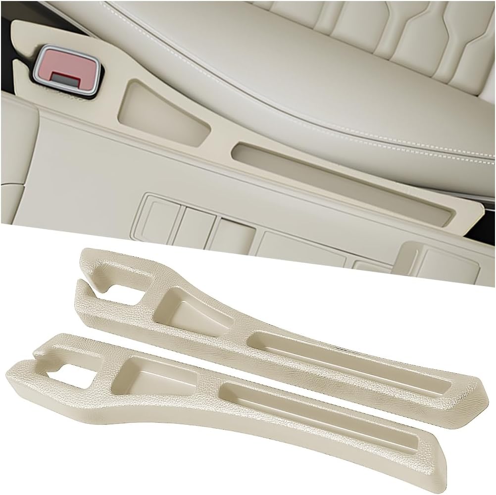 2PCS EVA Fillers for Car Seat and Console Gaps, Beige