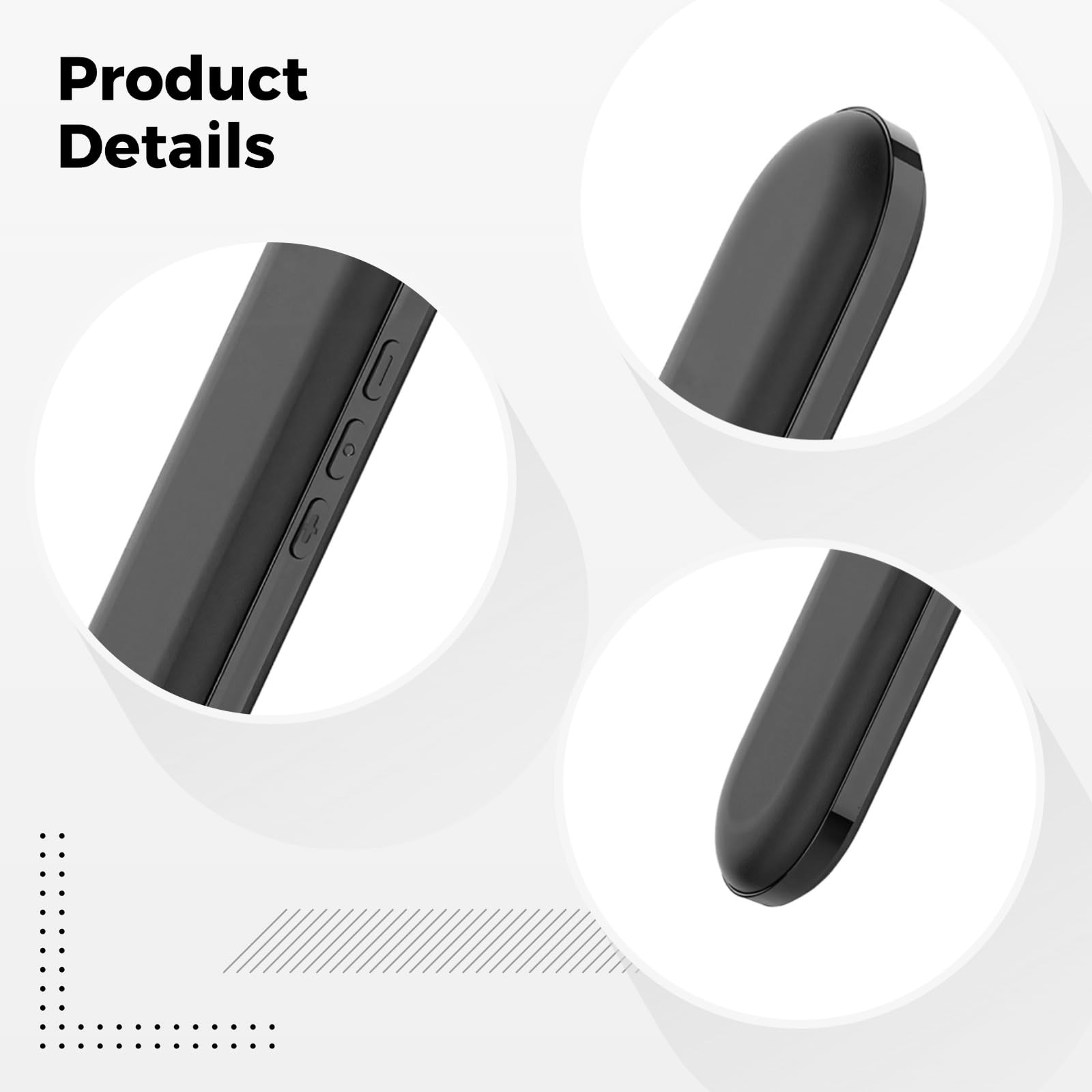 Generisch Mini-Kissenlautsprecher mit Knochenleitung, kabellos, Schlafleiste mit sanften Rauschklängen für ruhige Nächte, Musikwiedergabe 10 Std, 300 Std Standby, Schwarz, 15,5 x 3,6 x 1,2 cm