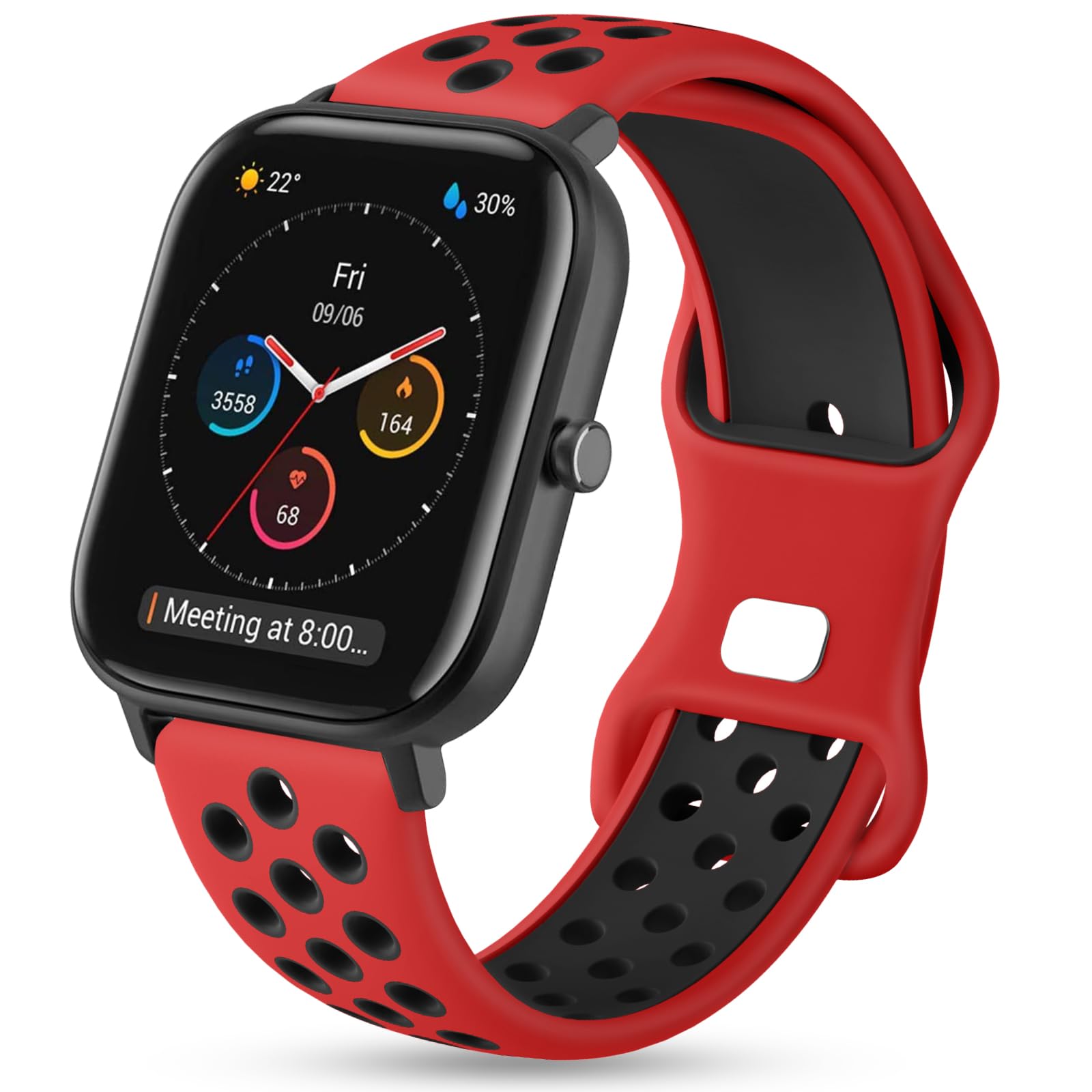 Compatible with Amazfit GTR Mini Bracelet, 20 mm Breathable Soft Sports Band for Amazfit Active, Amazfit GTS 2, GTS 2 Mini, GTS 4, GTS 4 Mini, Amazfit Bip, Bip U, Bip U Pro, Bip 3, Bip 3 Pro