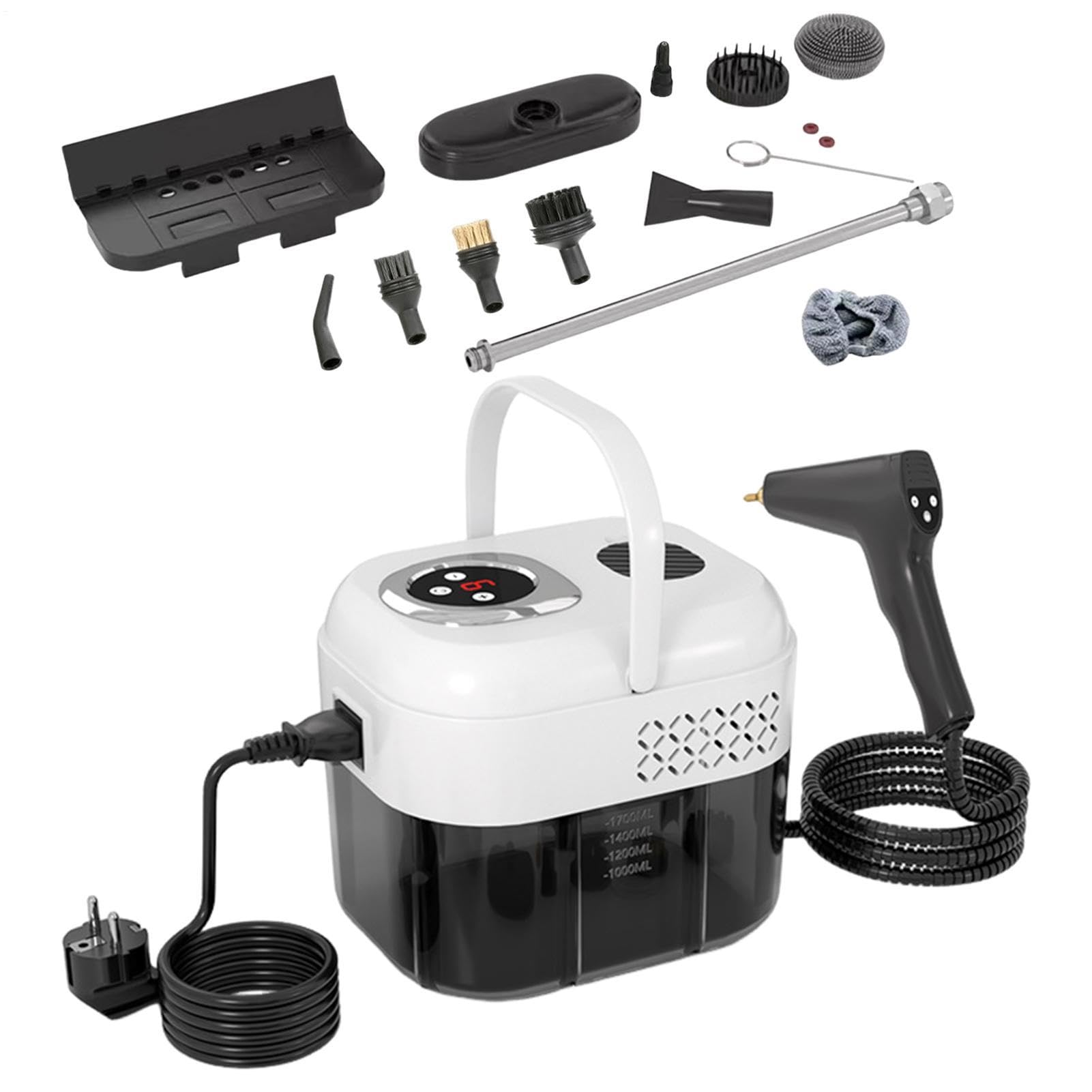 Limpiador A Vapor Para Doméstico 6 niveles de extracción de suciedad | Limpieza A Vapor para tapicería, azulejos, diván, muebles, alfombras, suelos de madera maciza, sofá