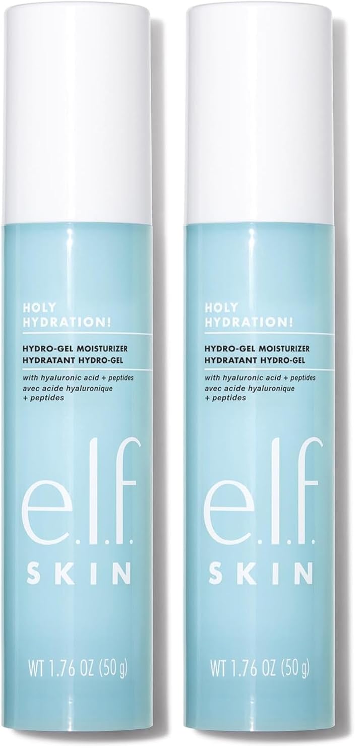 e.l.f. SKIN Holy Hydration! Hydro-Gel Moisturizer,Hydrates & Moisturizes Skin for a Plumped Up Complexion,Lightweight & Quick-Absorbing,1.76 Oz,(Pack of 2)