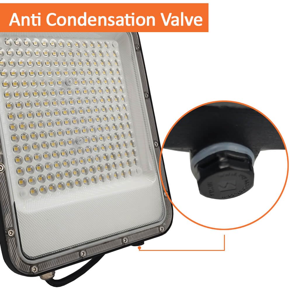 FactorLED Foco Exterior LED Negro, 150W (1050W), 17200Lm, Proyector AVANT PRO, IP65 Resistente al agua, muy resistente IK10, Luz blanca natural 4000K (150, Vatios)