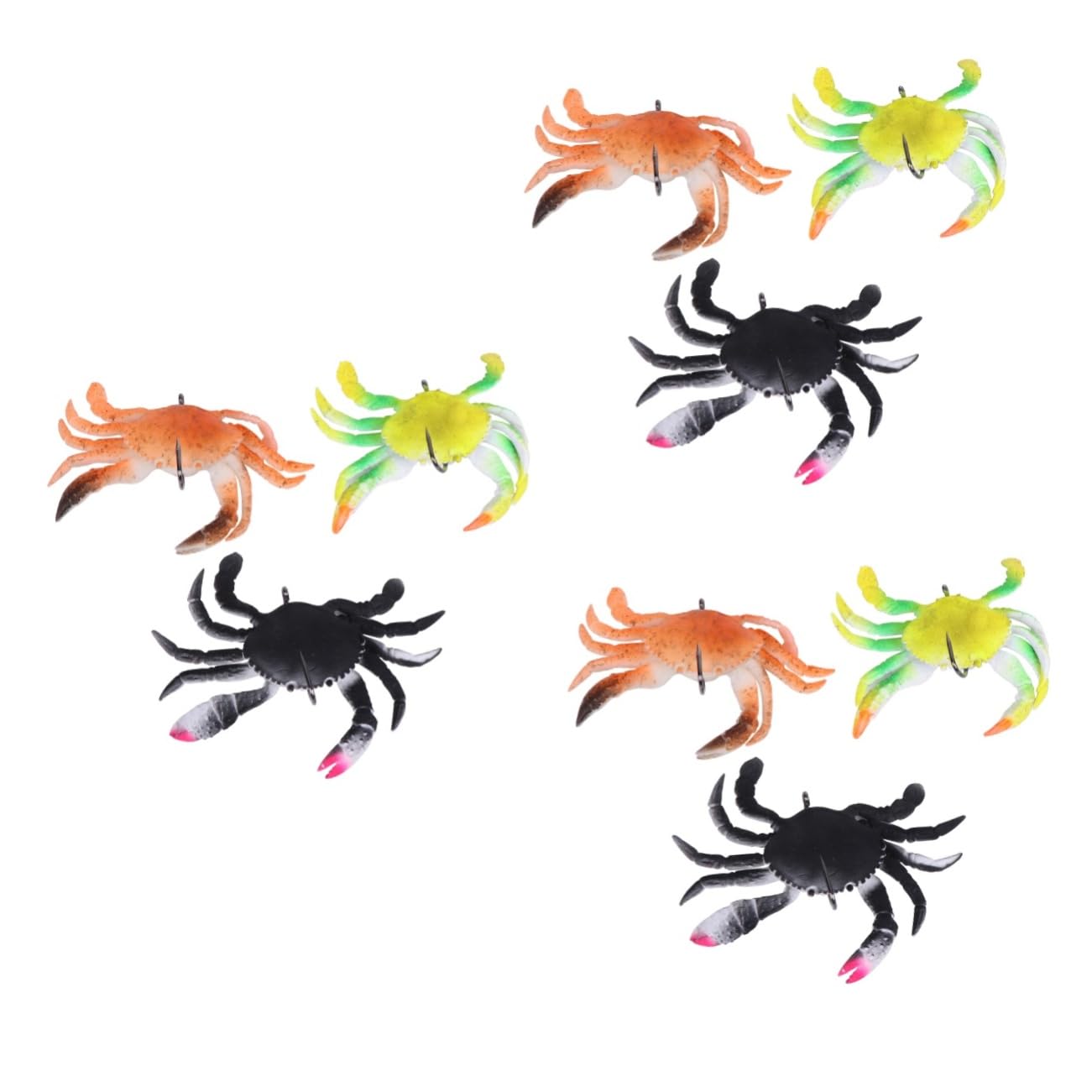 VANZACK Leurre Crabe Fournitures De Pêche Appâts De Crabe Appâts De Simulation Leurres De Pêche à L'achigan Leurres De Au Sébaste Faux Leurres De e Carpe Leurres PVC