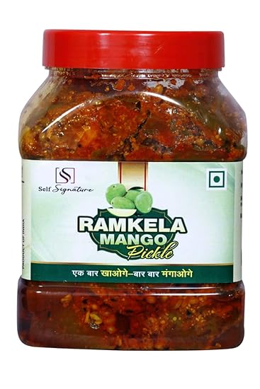 Self Signature Homemade Organic Fresh & Natural Ramkela Mango Pickle Aam ka Achar (900 Gram)